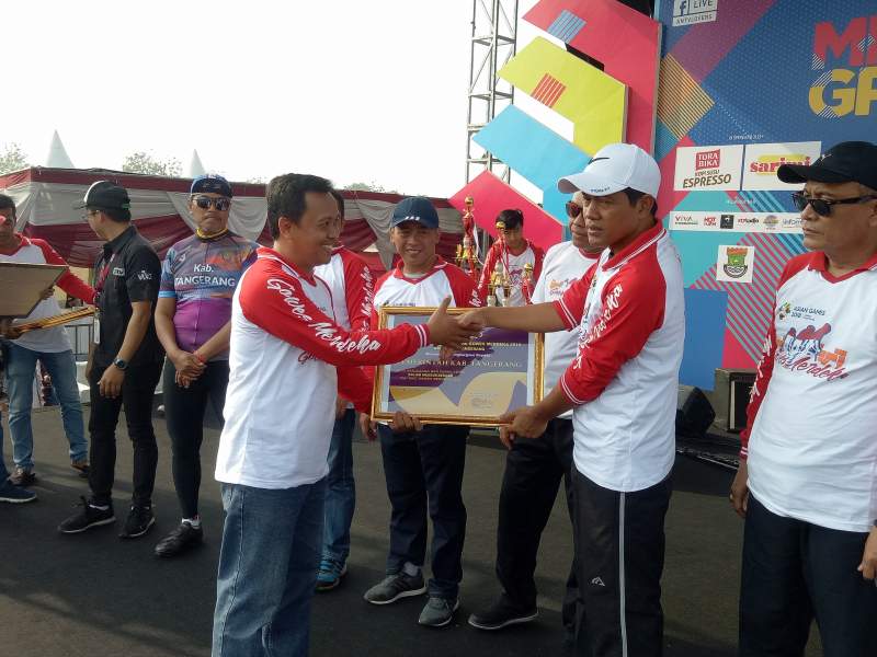 Gowes Merdeka di Citra Raya, Cikupa.