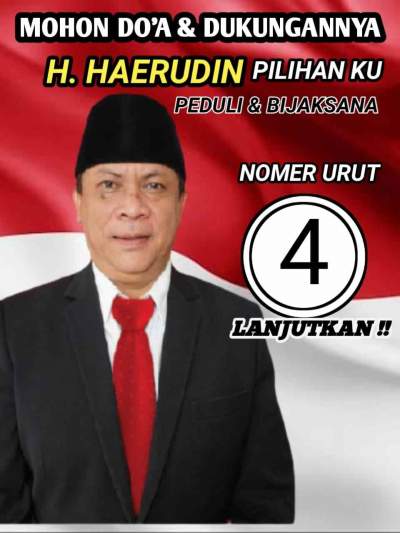 Dapat Nomor 4, H.Haerudin Bersama Masyarakat Siap Majukan Desa Selapajang, Kecamatan Cisoka