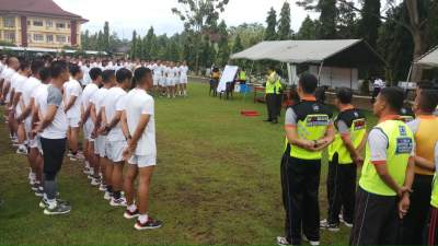 147 Anggota Personel Polda Banten Ikuti Tes Kesamaptaan Jasmani