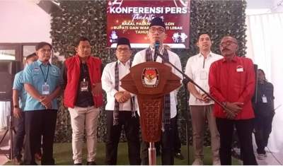 Pasangan Hasbi-Amir Resmi Mendaftar Ke KPU Kabupaten Lebak