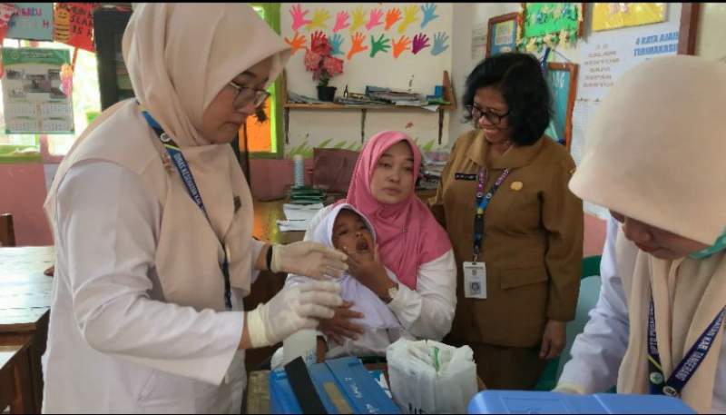 Puskesmas Jambe Lakukan Sweeping Imunisasi Ke Sekolah se Kecamatan Jambe