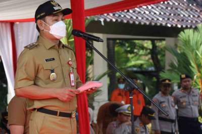 Pimpin Apel Kesiapsiagaan Bencana, Wabup H. Mad Romli: Sinergitas Semua Lini Merupakan Kunci Keberhasilan Penanganan Bencana