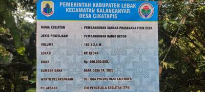 TPK Desa Cikatapis dan Ekbang Ngeluh Terkait Pembangunan Cor Tidak Ada Untungnya