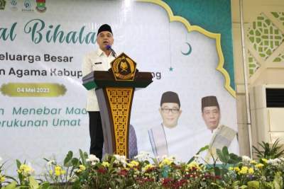 Bupati Zaki Hadiri Halal Bihalal Dengan Jajaran Kemenag