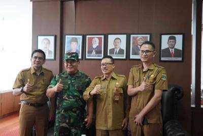 Bangun Sinergi, Danrem 064/MY Silaturahmi dengan Dinas Pertanian dan Bappeda Banten