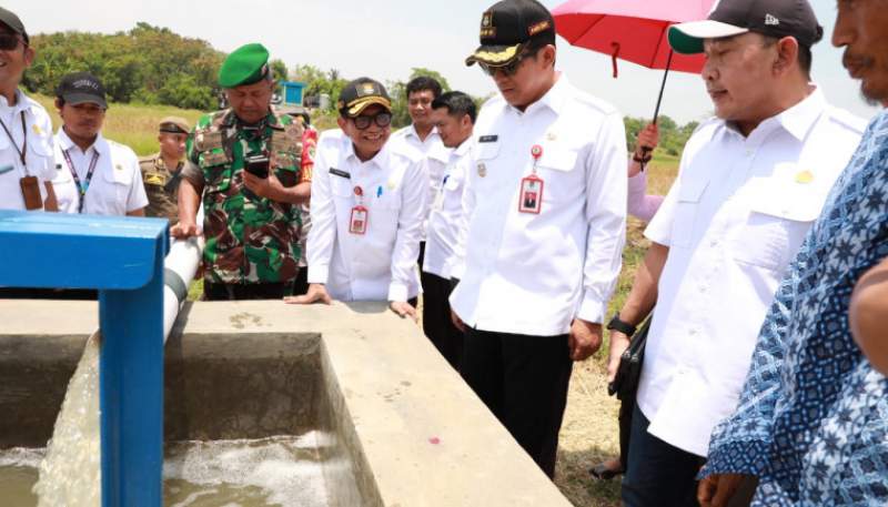 Jaringan Irigasi Untuk Ketersediaan Air Pertanian Di Kemiri, Resmi Beroperasi