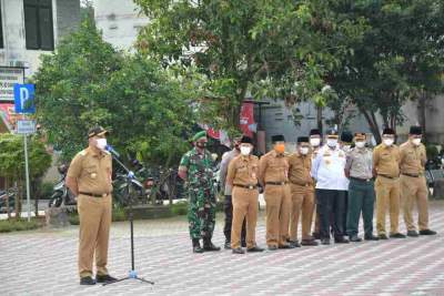 Pimpin apel di Kecamatan Pagedangan Bupati Zaki Ingatkan Camat jaga Kondusifitas