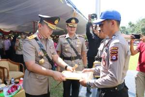 Kapolda Banten Pimpin Upacara Penutupan Diktuk Bintara Polri di SPN Mandalawangi