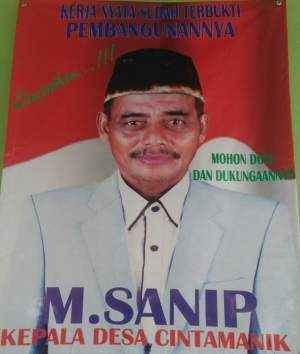 IM. Sanip Maju Lagi di Pilkades Cintamanik