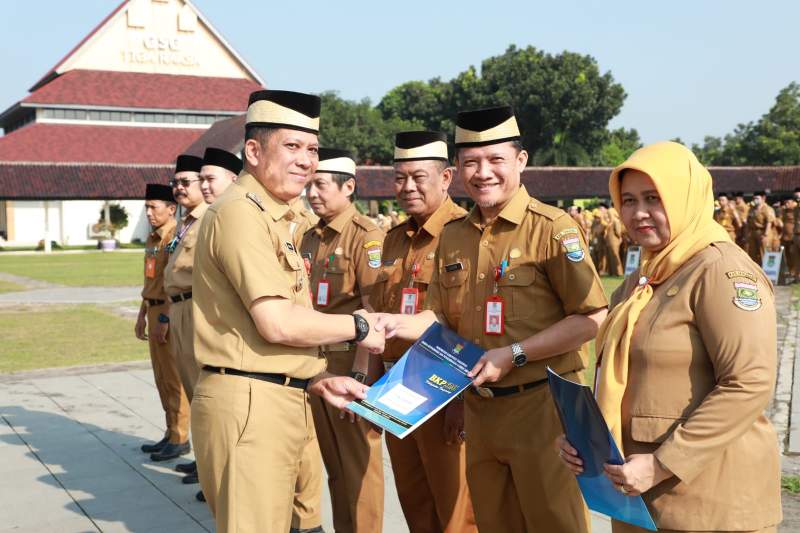 Hari Pertama Masuk Kerja, Pemkab Tangerang Gelar Halal Bihalal