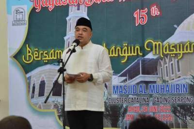 Bupati Tangerang Hadiri Puncak Perayaan Milad Yayasan Bina Insan Madinah Catalina