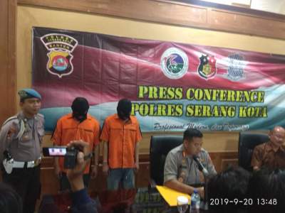 Polres Serang Kota Gelar Press konference Obat Terlarang