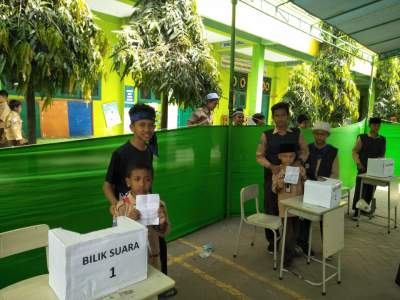 Sekolah Al Itqon Balaraja, Gelar Pemilihan Presiden Siswa