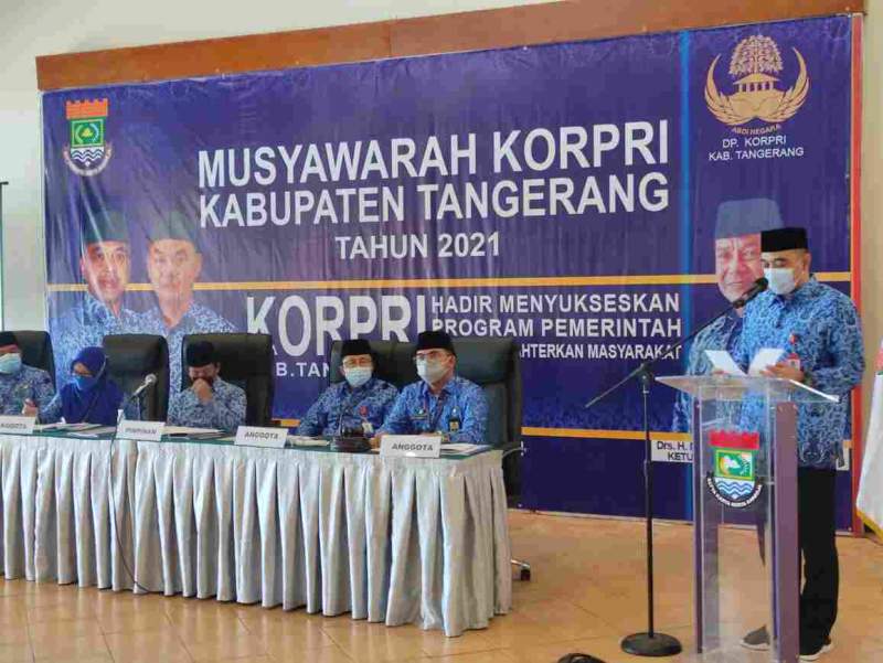 Bupati Tangerang Buka Muskab KORPRI