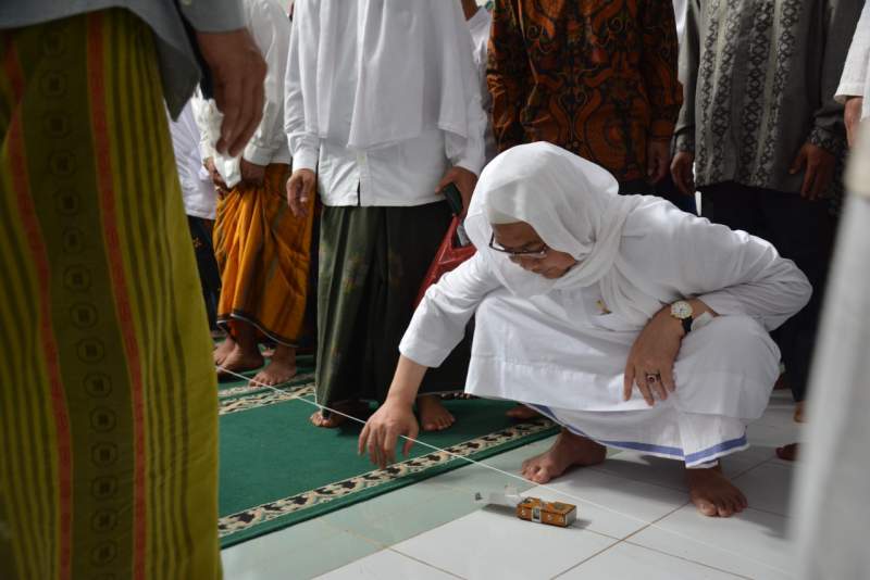 Peletakan Batu Pertama Menandai Pembangunan Masjid Jami Albarokah Sadarussalam Dimulai