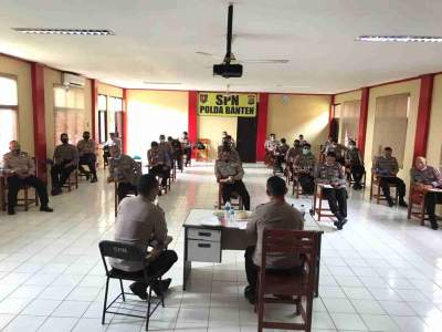 Foto : KA SPN Polda Banten Gelar Monev dan Mentoring Siswa Diktuk BA Polri 2020