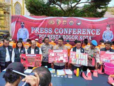 Satres Narkoba Polresta Bogor Kota Ringkus 21 Tersangka Kasus Narkoba