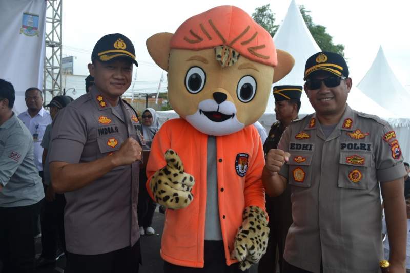 Ciptakan Suasana Kondusif, Polres Serang Kota Amankan Launching Pilkada