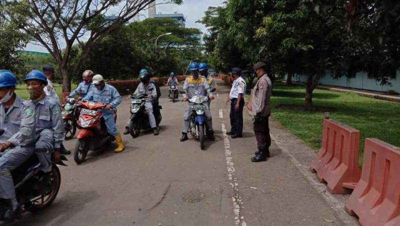 Foto : Begini Cara Ditpamobvit, Displinkan Prokes di Obvitnas dan Obviter wilayah Banten