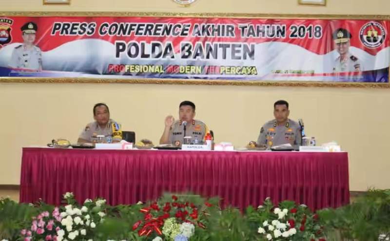 Kejahatan Konvensional di Wilayah Hukum Polda Banten Menurun