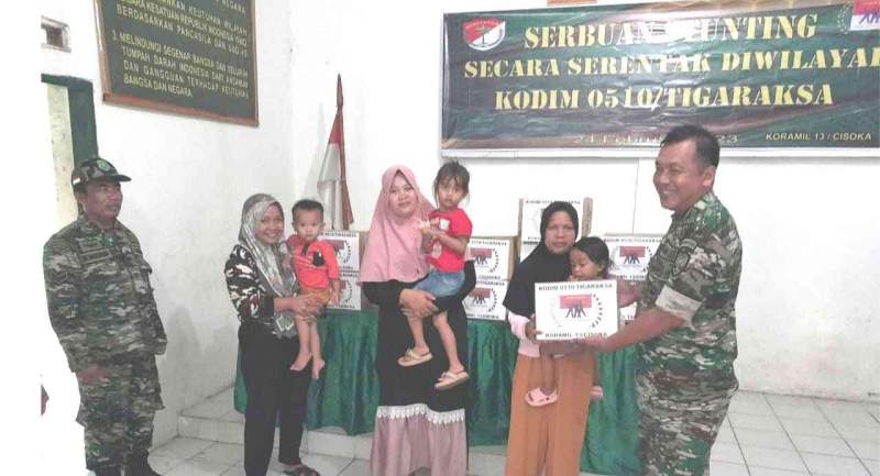 Upaya Koramil 13/Cisoka Melakukan Serbuan Stunting