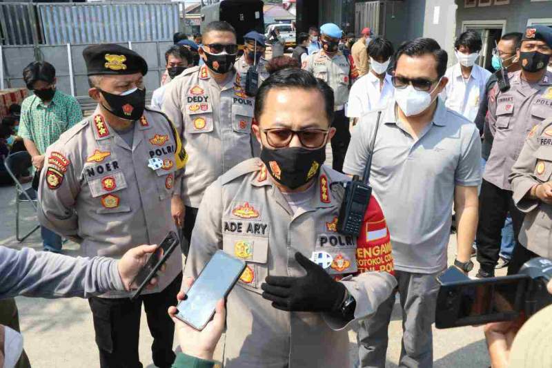 Foto : Beratribut Pelajar Hendak Ikut Aksi ke Jakarta, 59 Orang Diamankan Polresta Tangerang