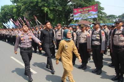 Polda Banten Mengamankan Pilkades Serentak di Kabupaten Lebak