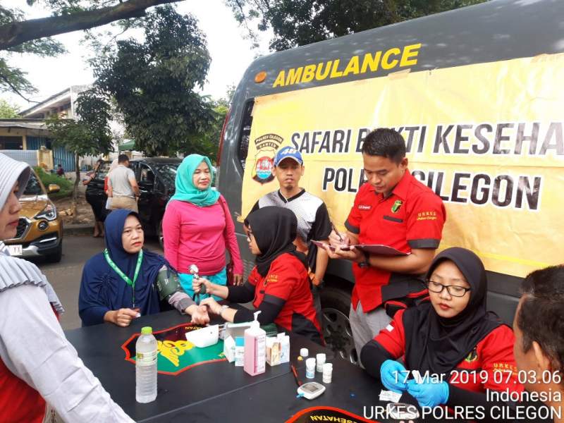 Biddokes Polda Banten Gelar Pelayanan Kesehatan Lapangan