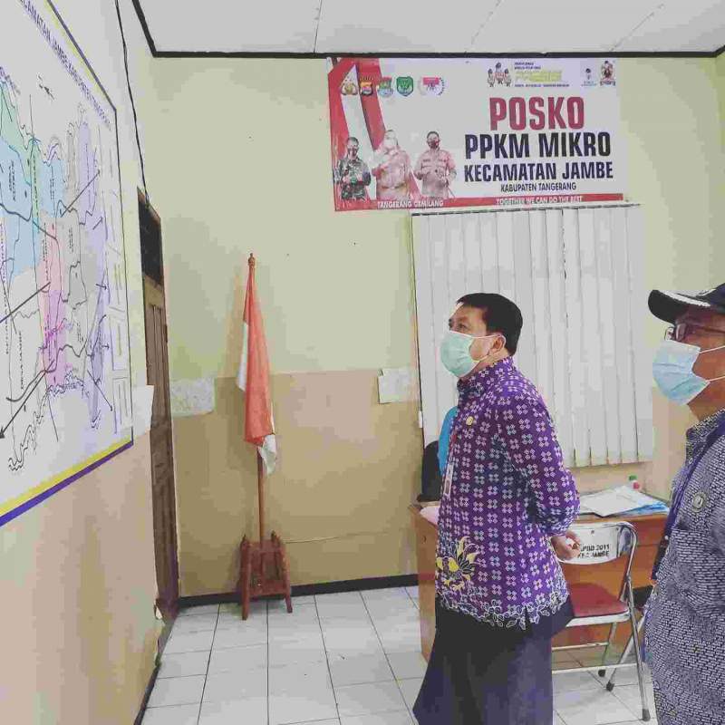 Sekda Tinjau Posko PPKM Mikro Kecamatan Jambe