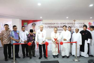 Bupati Zaki Resmikan Gereja Katolik Santa Perawan Maria