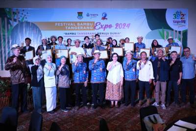 Pj Bupati Buka Festival Bambu Tangerang Expo 2024