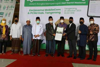 Wakil Bupati Tangerang Menghadiri Peringatan Hari Santri dan Launching Aplikasi NU Kab. Tangerang