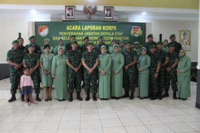 Dandim 0506/Tgr Pimpin Korps Penyerahan Jabatan dan Pelepasan