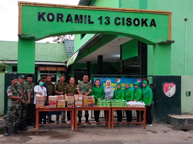 Wujud Kegiatan Sosial Koramil 13/Cisoka Kembali Tebar Keberkahan