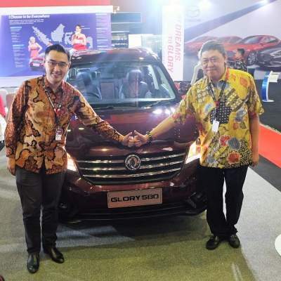 Penampilan DFSK Glory 580 di GIIAS Makasar 2018.