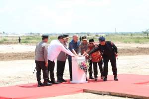 Bupati Zaki Dampingi Kapolri Ground Breaking Batalion A Brimob