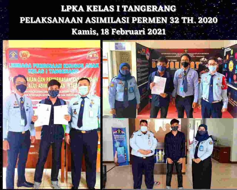 Kabar Baik, RAS Warga Binaan LPKA Kelas I Tangerang Dapat Asimilasi Di Rumah