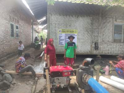 Mendukung Penambahan Area Tanam, Warga Desa Sanghiang Tanjung dapat Bantuan Irigasi Perpompaan dari Pemerintah