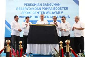 Bupati Zaki Resmikan Bangunan Reservoir dan Pompa Booster Wilayah V