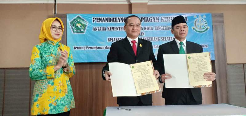 Kemenag Tandatangani MoU Dengan Kejari Tangsel