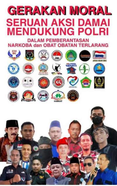 Lebak Bersatu Mendukung Kegiatan Polri Dalam Memberantas  Narkoba di wilayah Lebak