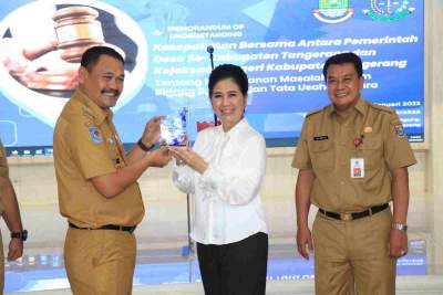 Sekda Hadiri Kesepakatan bersama Kajari dan Pemerintah Desa Se-Kabupaten Tangerang