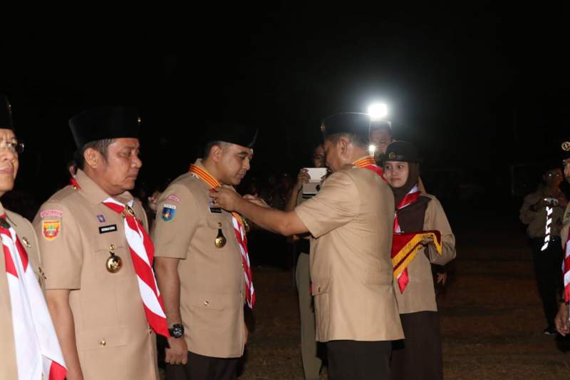 Bupati Zaki Terima Penghargaan Tertinggi Lencana Melati Pramuka