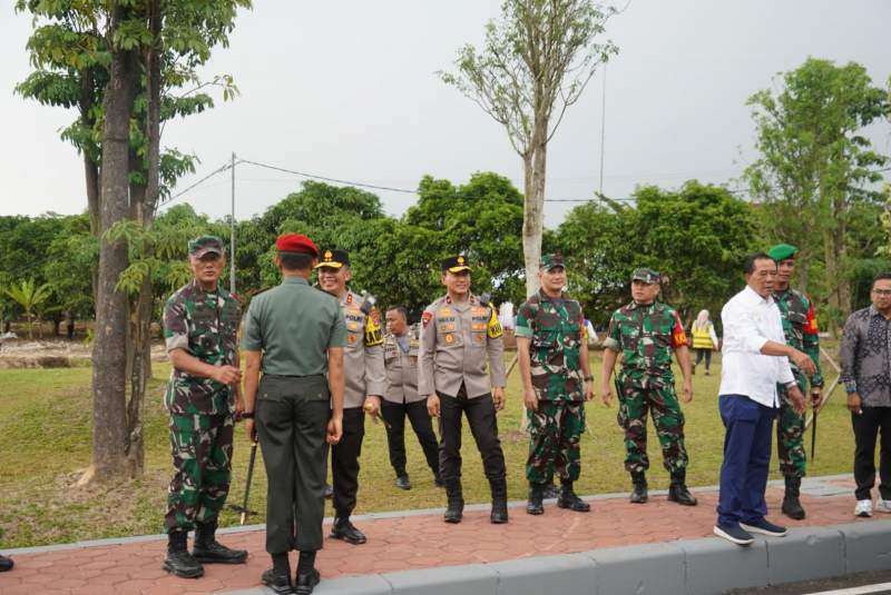 Korem 064/MY Sukses Amankan Kunker Presiden Jokowi