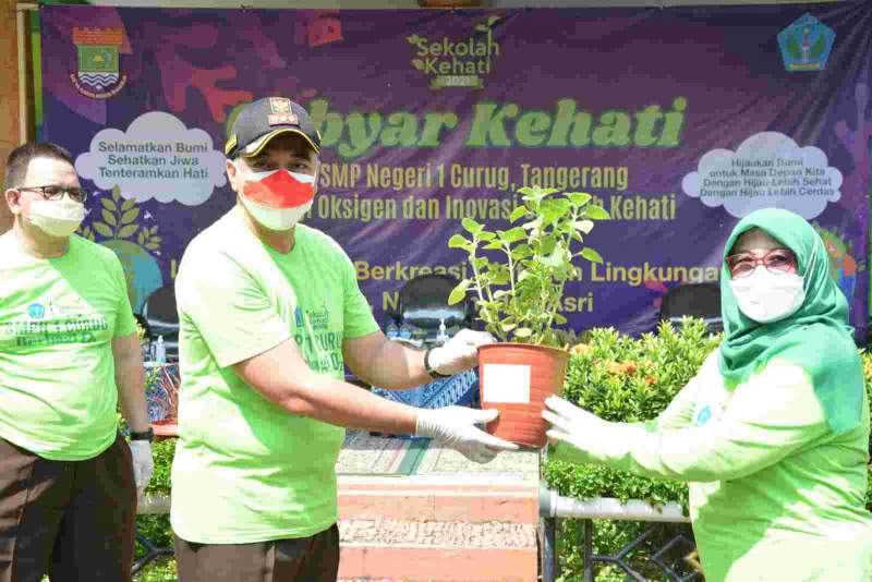 Dukung Gerakan Sekolah Menyenangkan, Bupati Tangerang Luncurkan Program Sekolah KeHati di SMPN 1 Curug