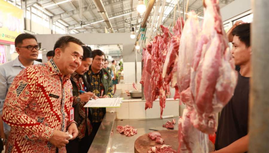 Sekda Kab. Tangerang Pantau Harga Sembako di Pasar Modern, Cabai Merah Tembus Rp100 Ribu