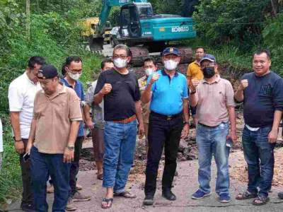 Ambruknya Akses Jalan Penghubung Baturaja - Oku Selatan, Tiga Hari Lagi Bisa lewati