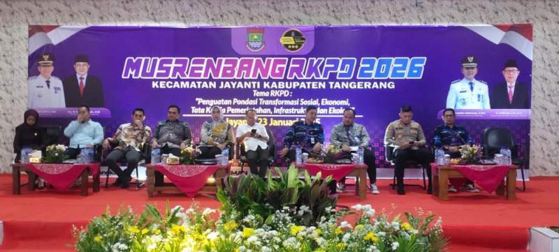 Diharapkan Berdampak Positif, Kapolsek Cisoka Hadiri Musrenbang Jayanti