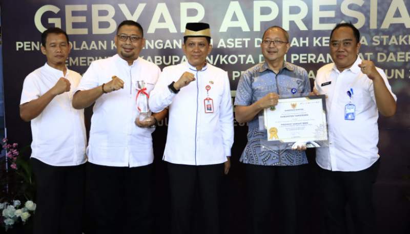 Kabupaten Tangerang Meraih Peringkat Kedua Pengelolaan Keuangan dan Aset Daerah Terbaik Se-Banten 2024